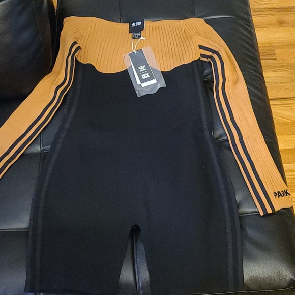 adidas Ivy Park black pack drip 2 corset playsuit - Picture 5 of 5